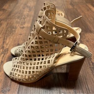 Via Spiga Stylish Tan Heeled Sandals